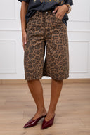 Bermudone jeans animalier Haveone