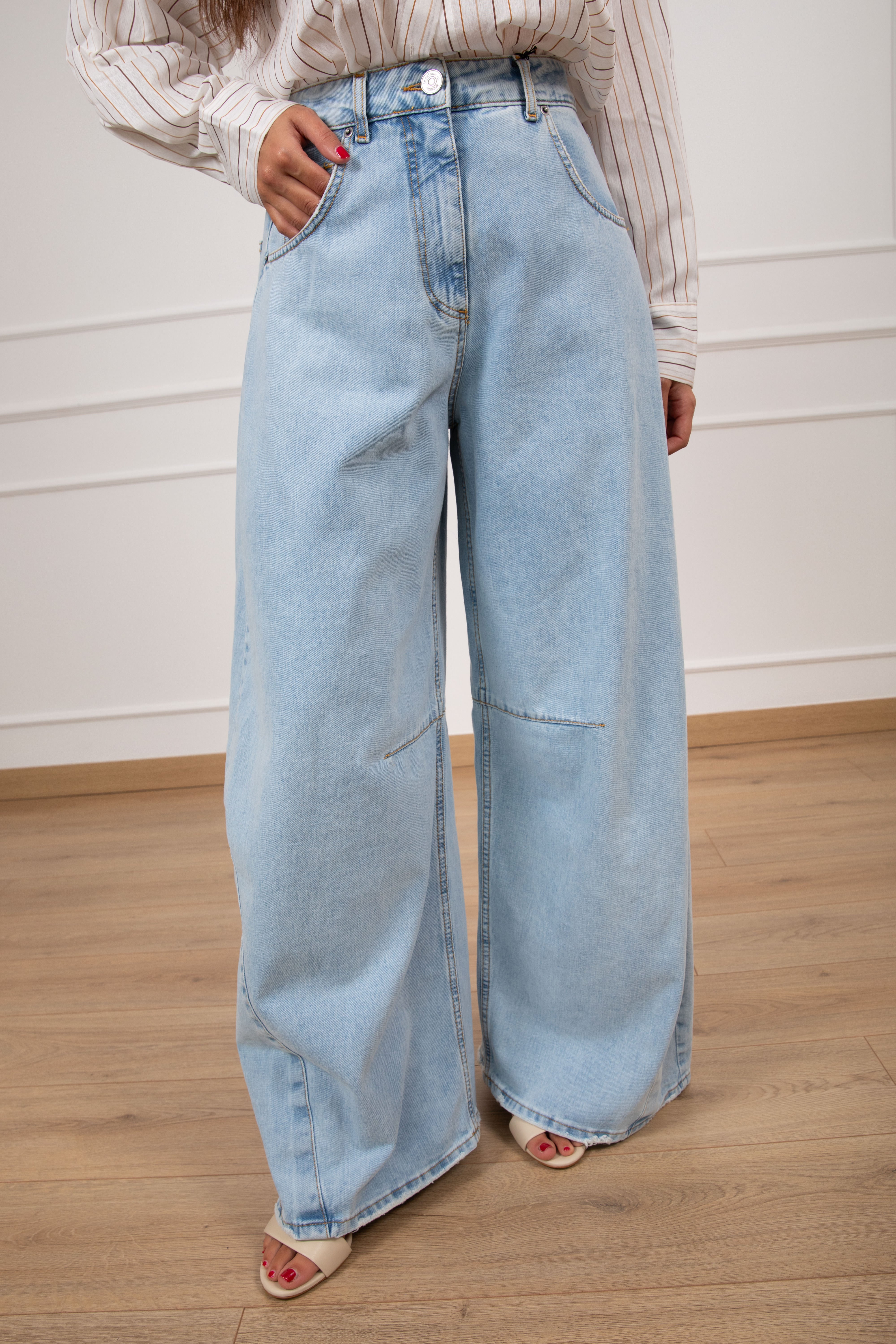 Jeans Louvre barrel-fit Tensione IN