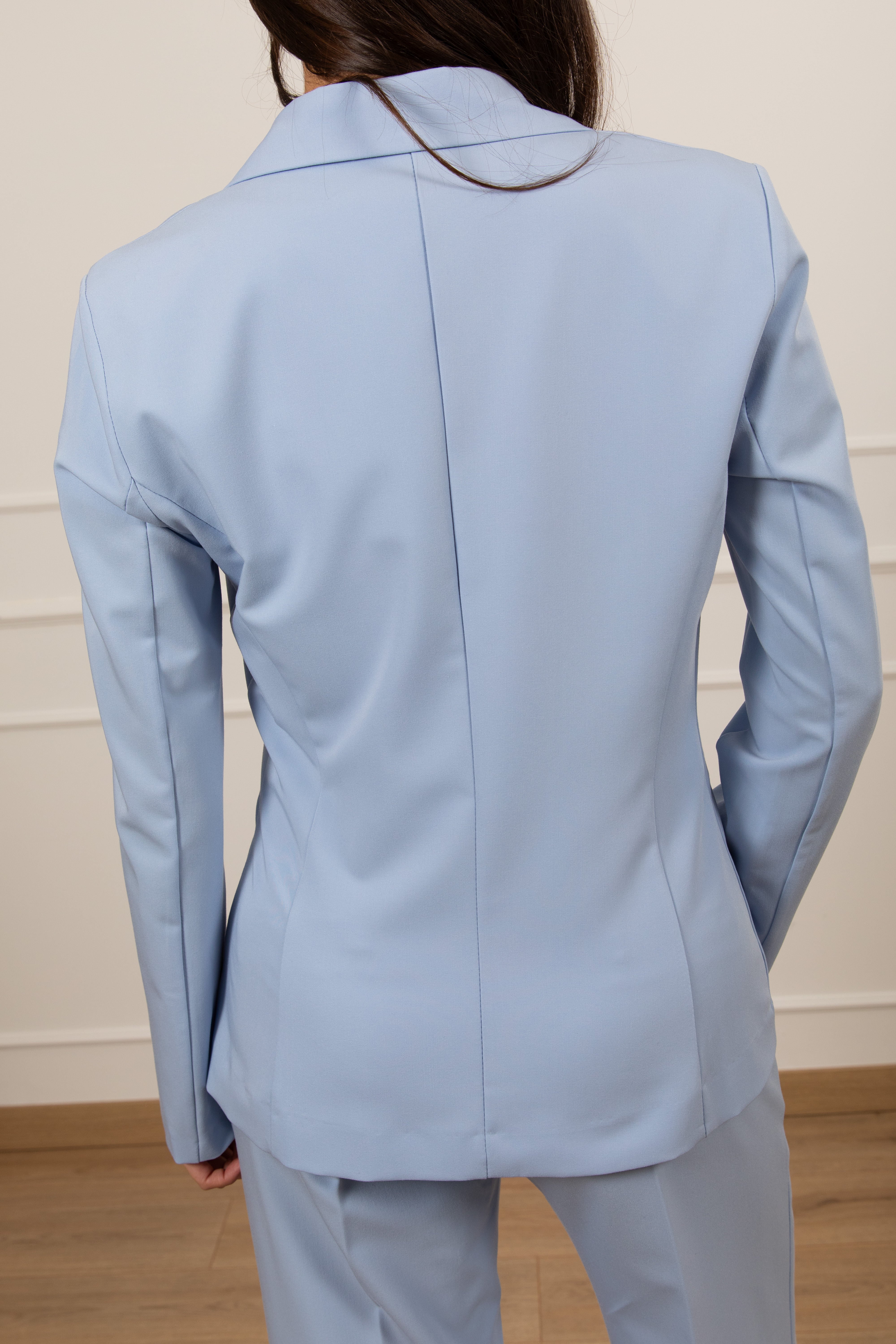 Tailleur giacca mono-bottone e pantalone con risvolto Susy Mix