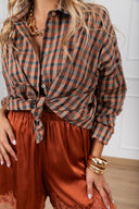 Camicia check variante coccio Haveone