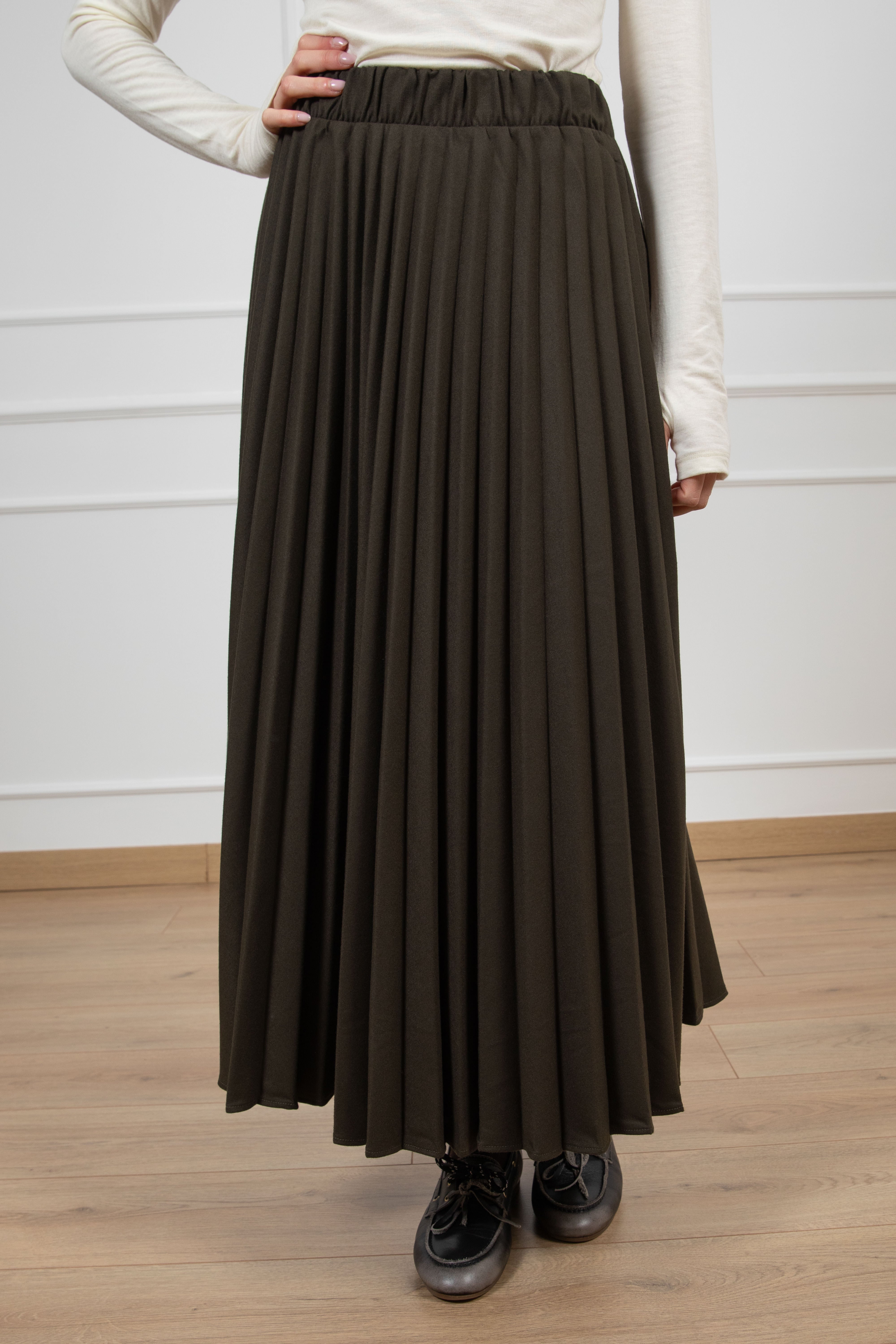 Gonna plissettata in flanella ViCOLO