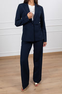 Tailleur giacca mono-bottone e pantalone con risvolto Susy Mix