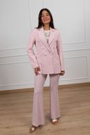 Tailleur smoking giacca 6 bottoni e pantalone a zampetta Susy Mix