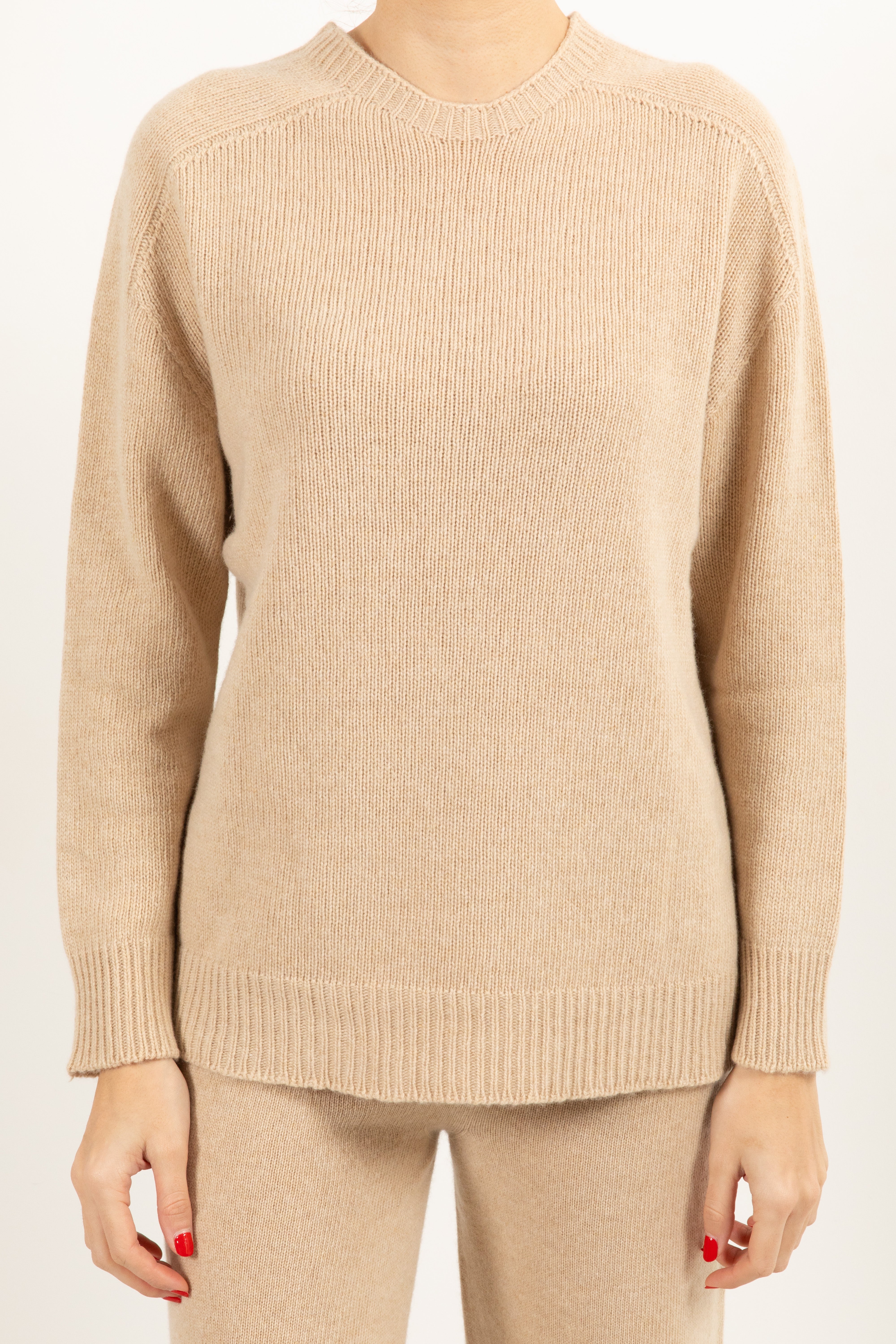 Pull girocollo in lana e cashmere Susy Mix