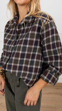 Camicia check flanella moro Susy Mix
