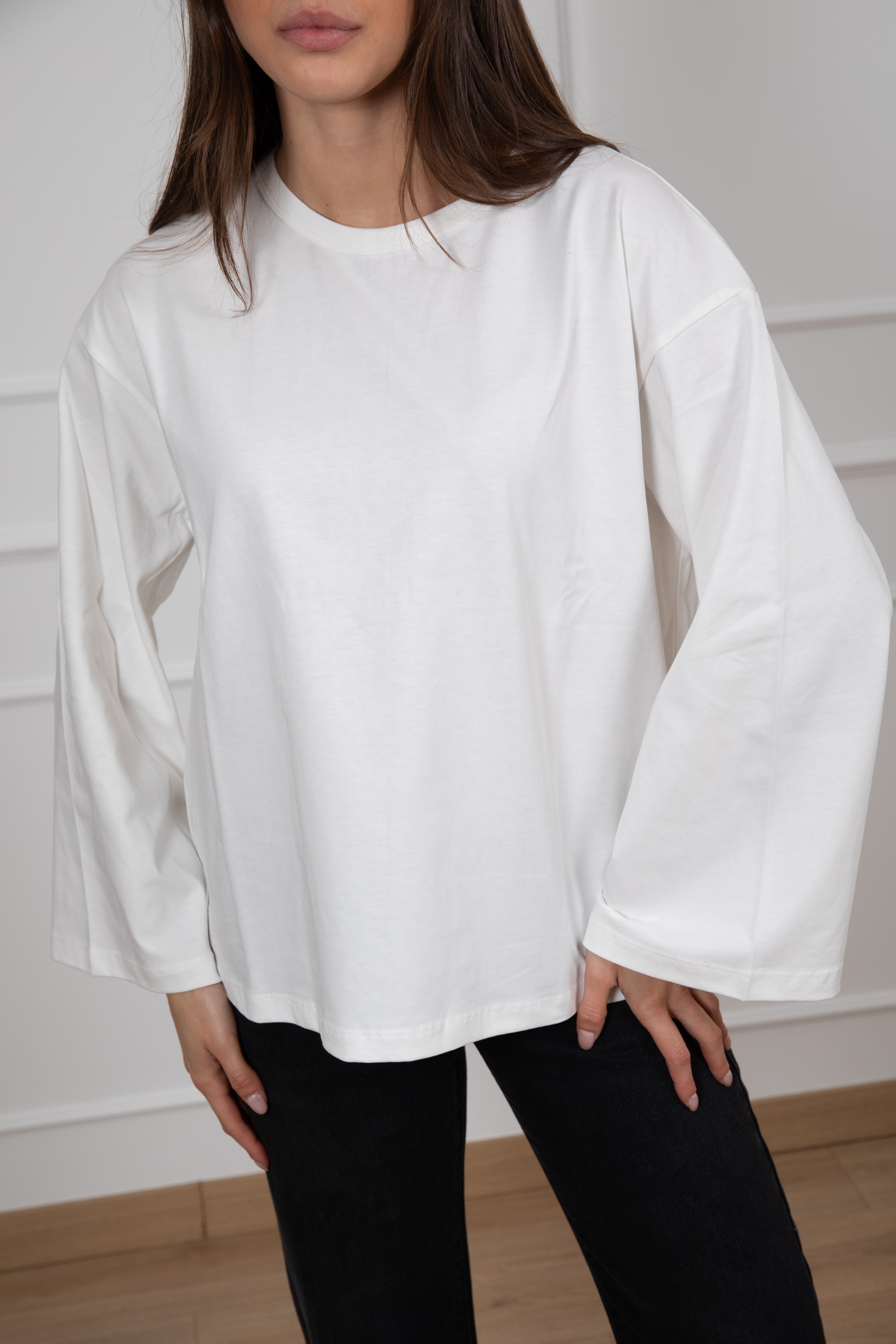 T-shirt manica lunga svasata ViCOLO