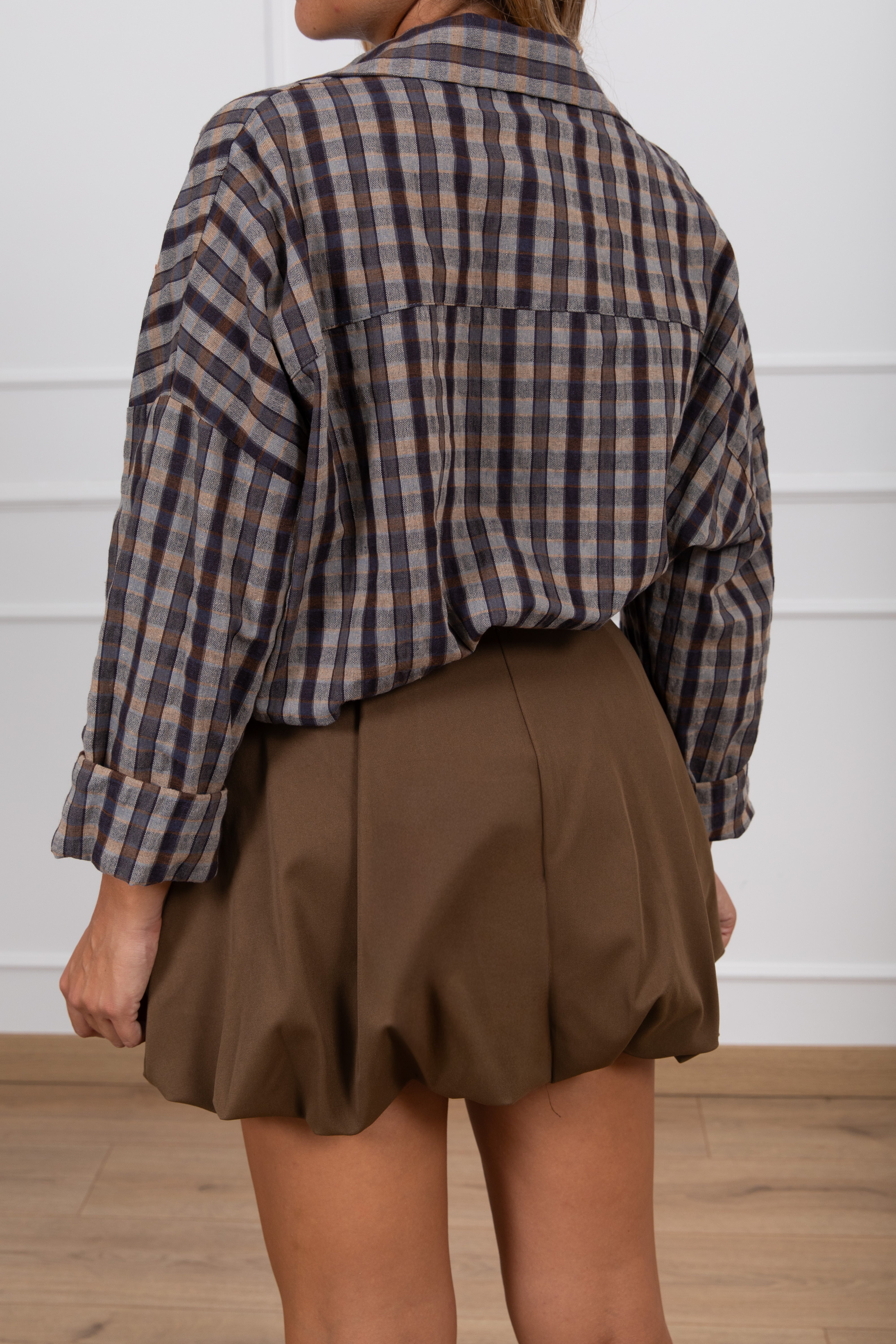 Camicia check variante blu Haveone