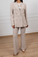 Tailleur smoking giacca 6 bottoni e pantalone a zampetta Susy Mix