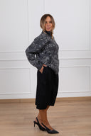 Bermuda sartoriale con pinces variante nero ViCOLO