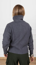 Giacca in maglia con zip variante grigio Susy Mix