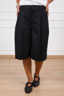 Bermuda sartoriale con pinces variante nero ViCOLO