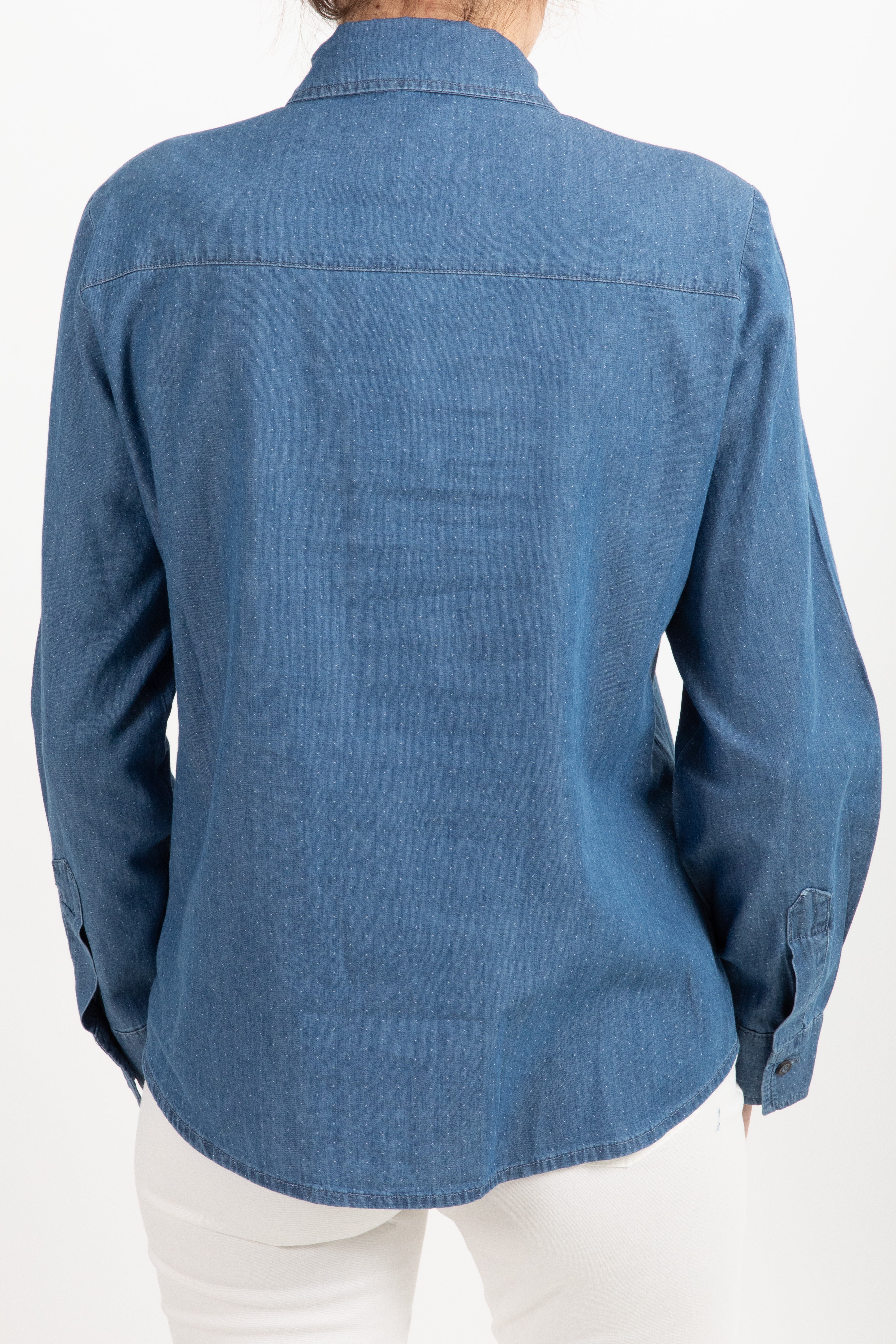 Camicia in chambrix con bolo a stella Susy Mix