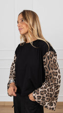 T-shirt manica svasata fantasia animalier Haveone