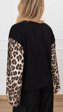 T-shirt manica svasata fantasia animalier Haveone