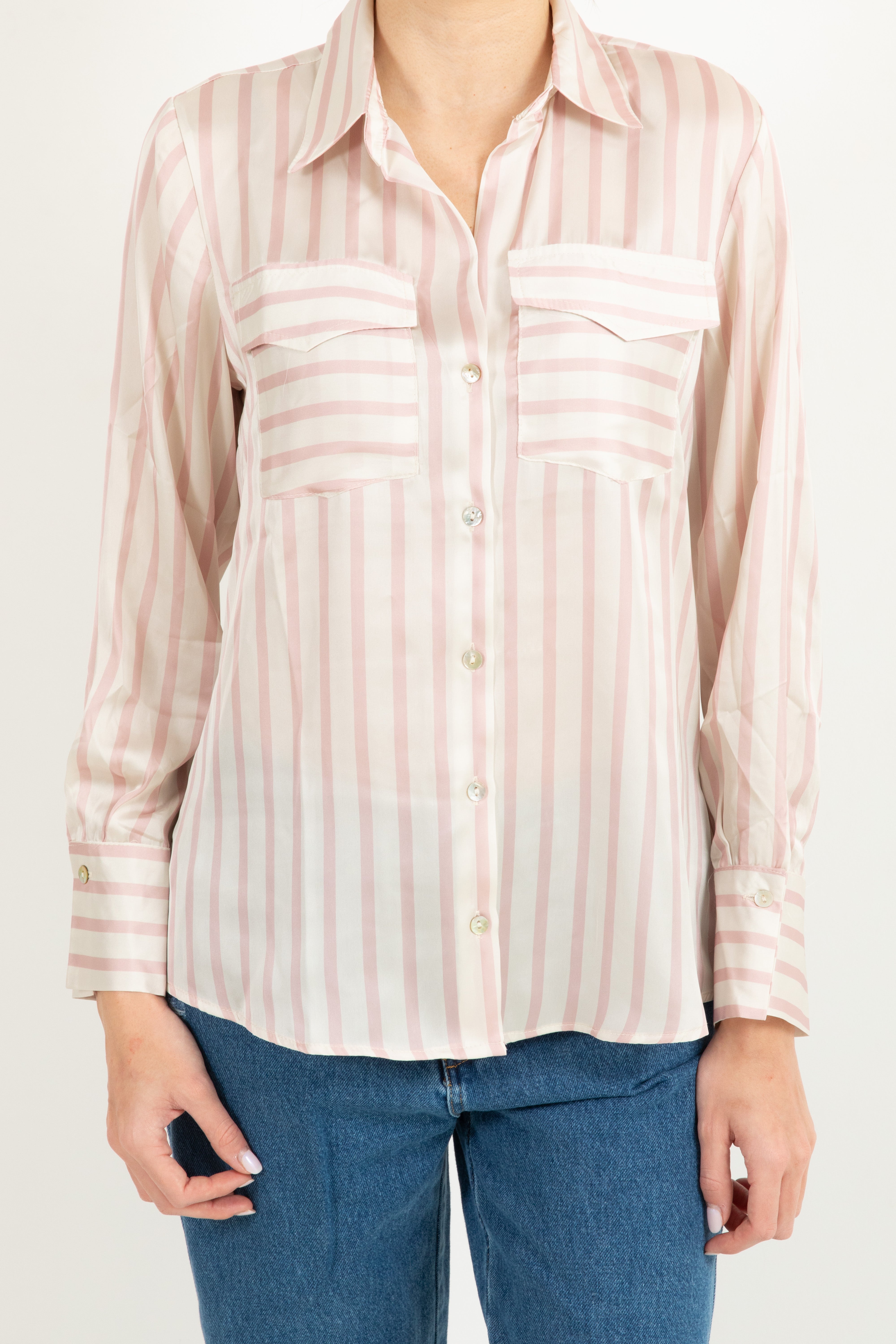 Camicia a righe con taschino Susy Mix