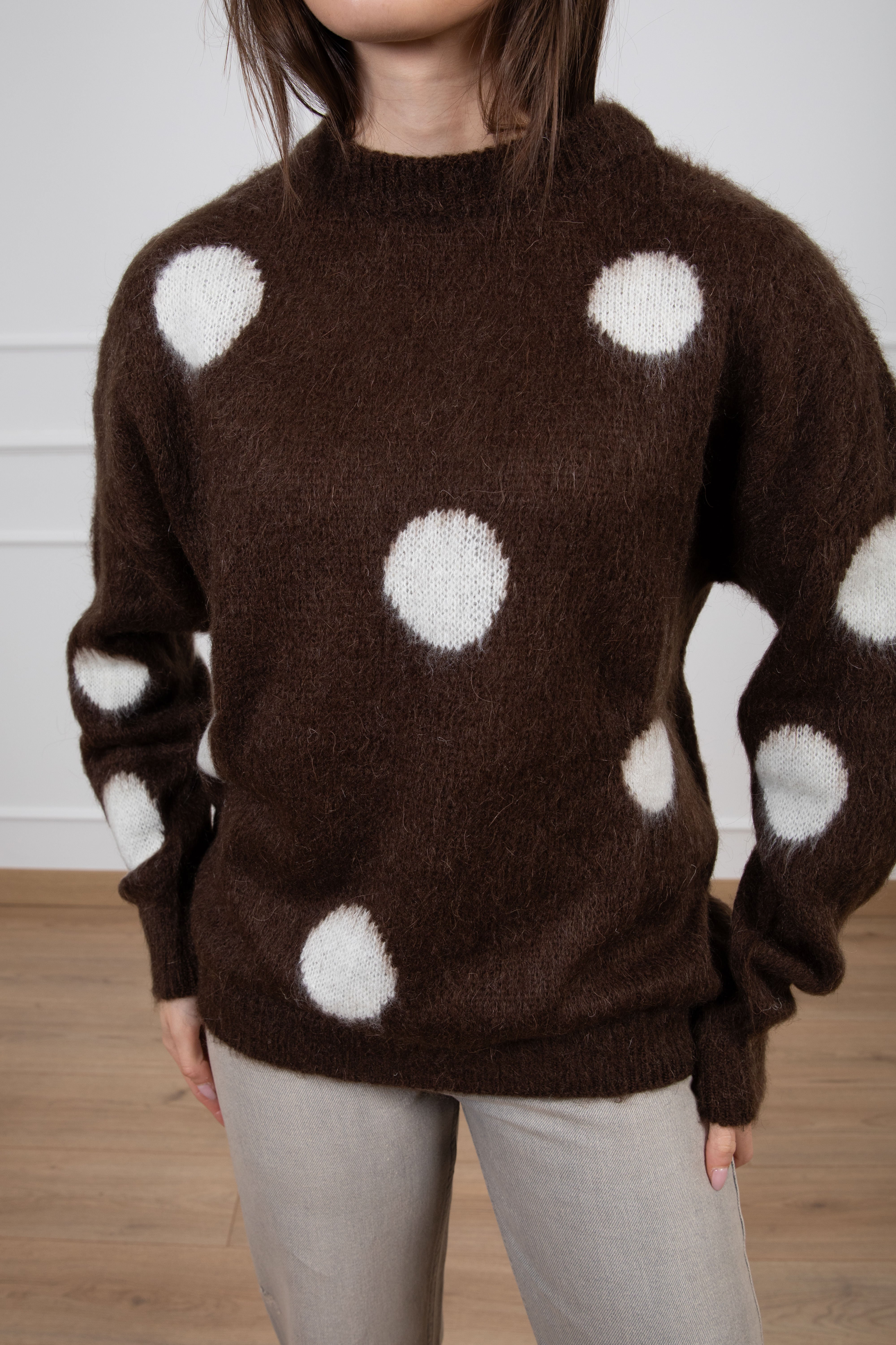 Pull a pois in mohair ViCOLO