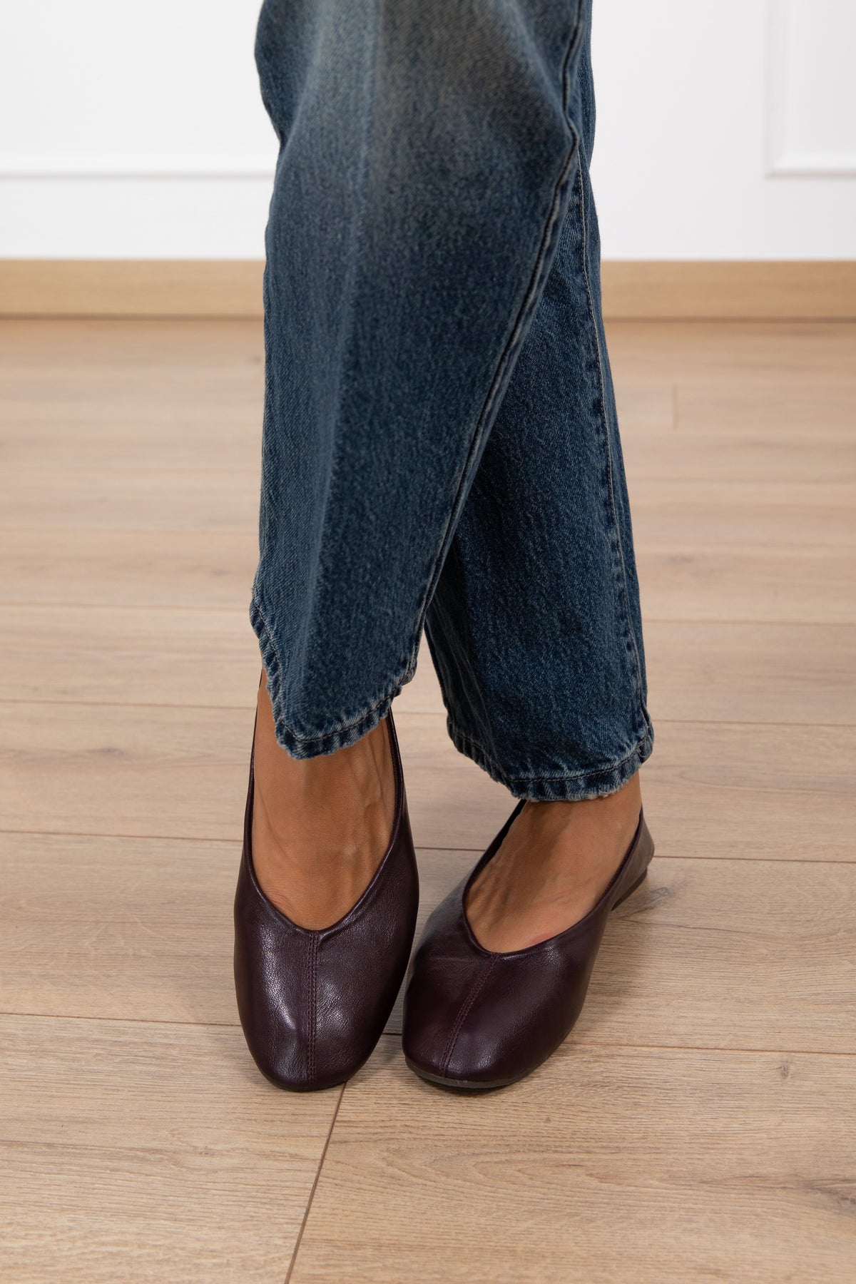 Ballerina in eco-pelle variante vino Susy Mix