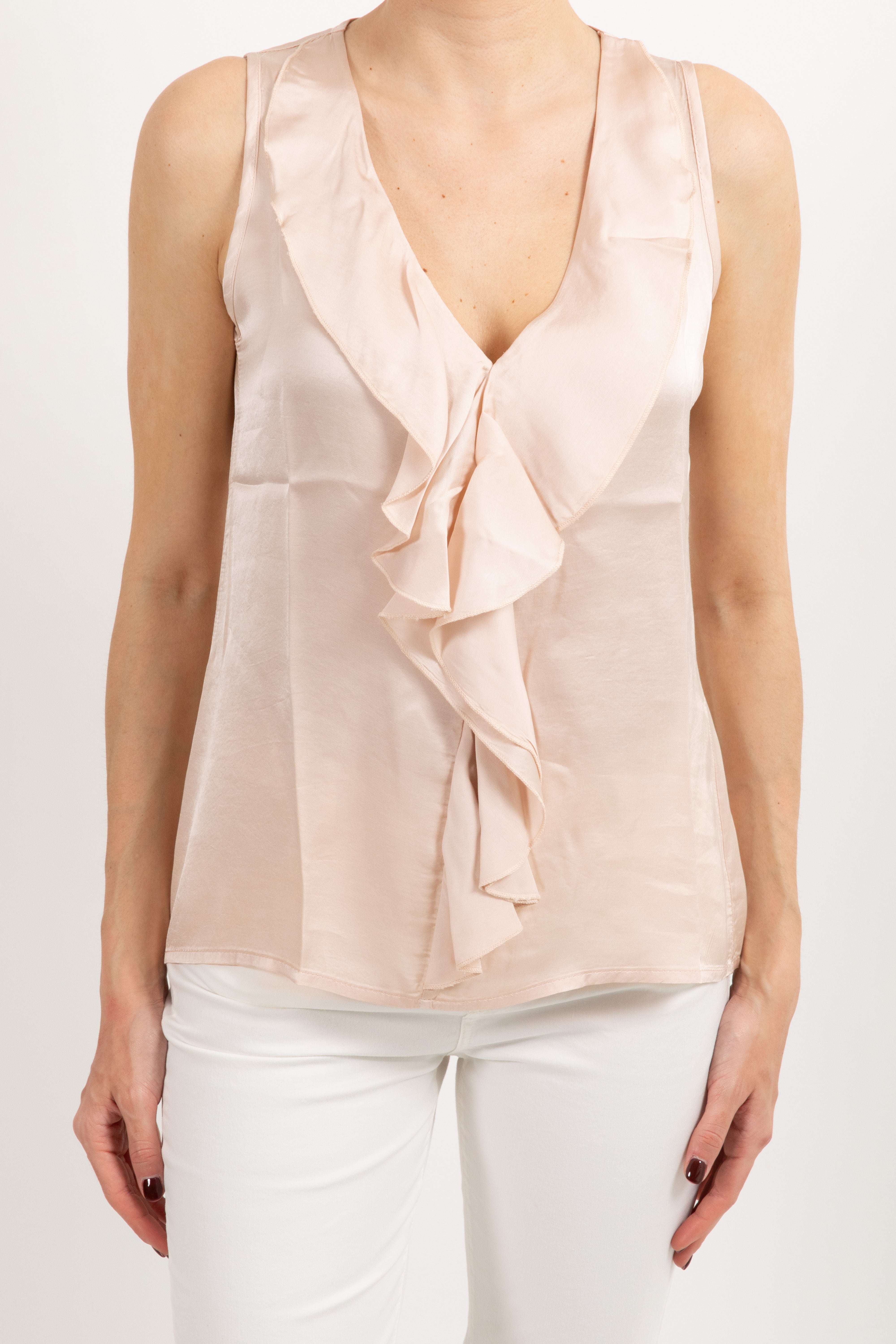 Top in viscosa con rouches Susy Mix