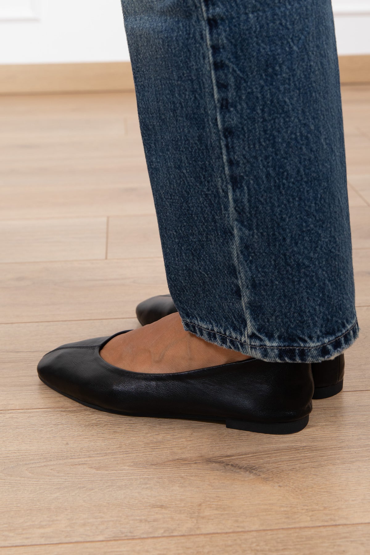 Ballerina in eco-pelle variante nero Susy Mix