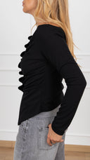 Maglia con drappeggio e bottoncini Haveone