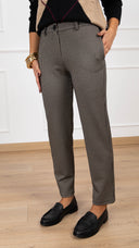 Pantalone sigaretta motivo pied de poule Haveone