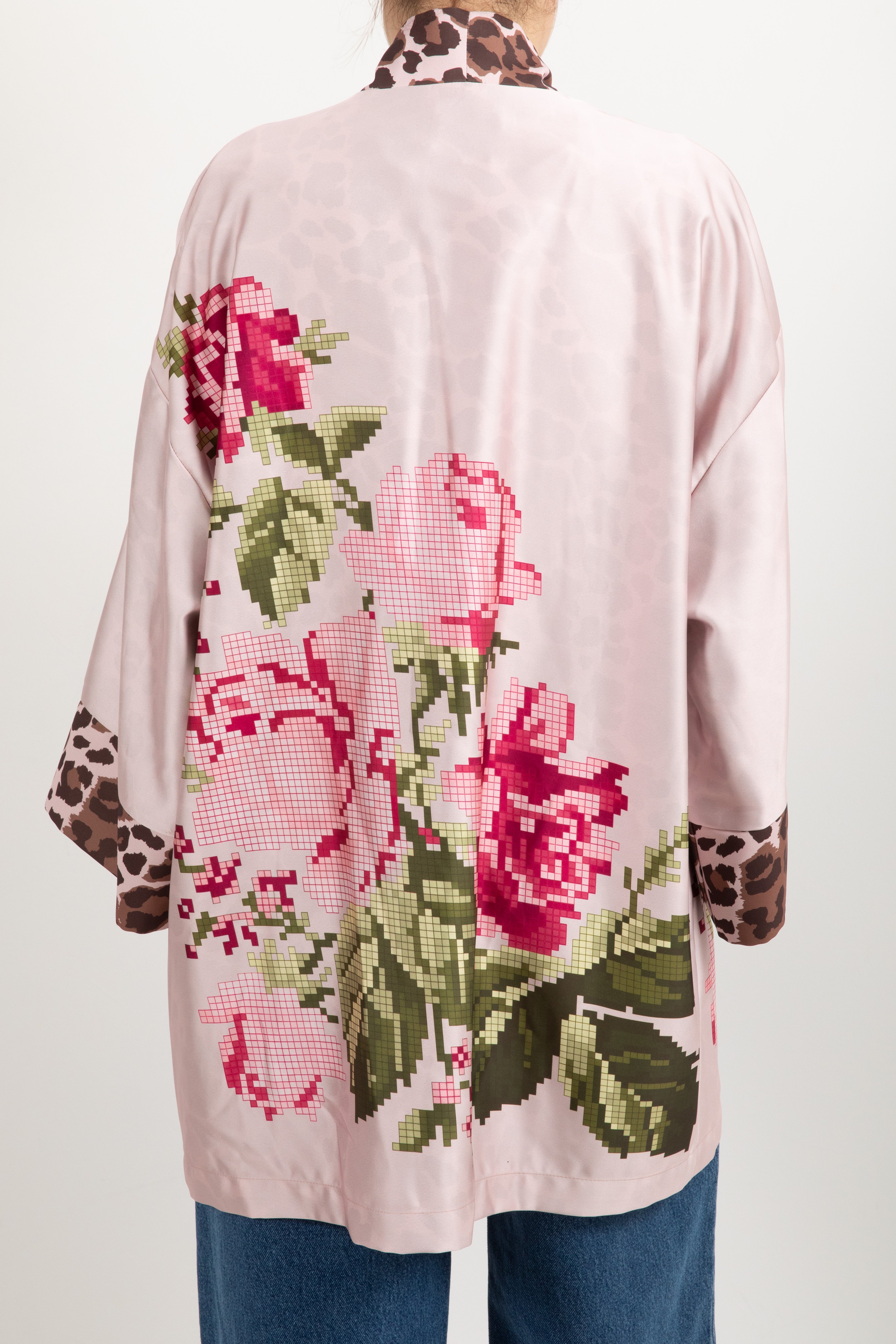 Kimono fantasia fowers e animalier Dixie