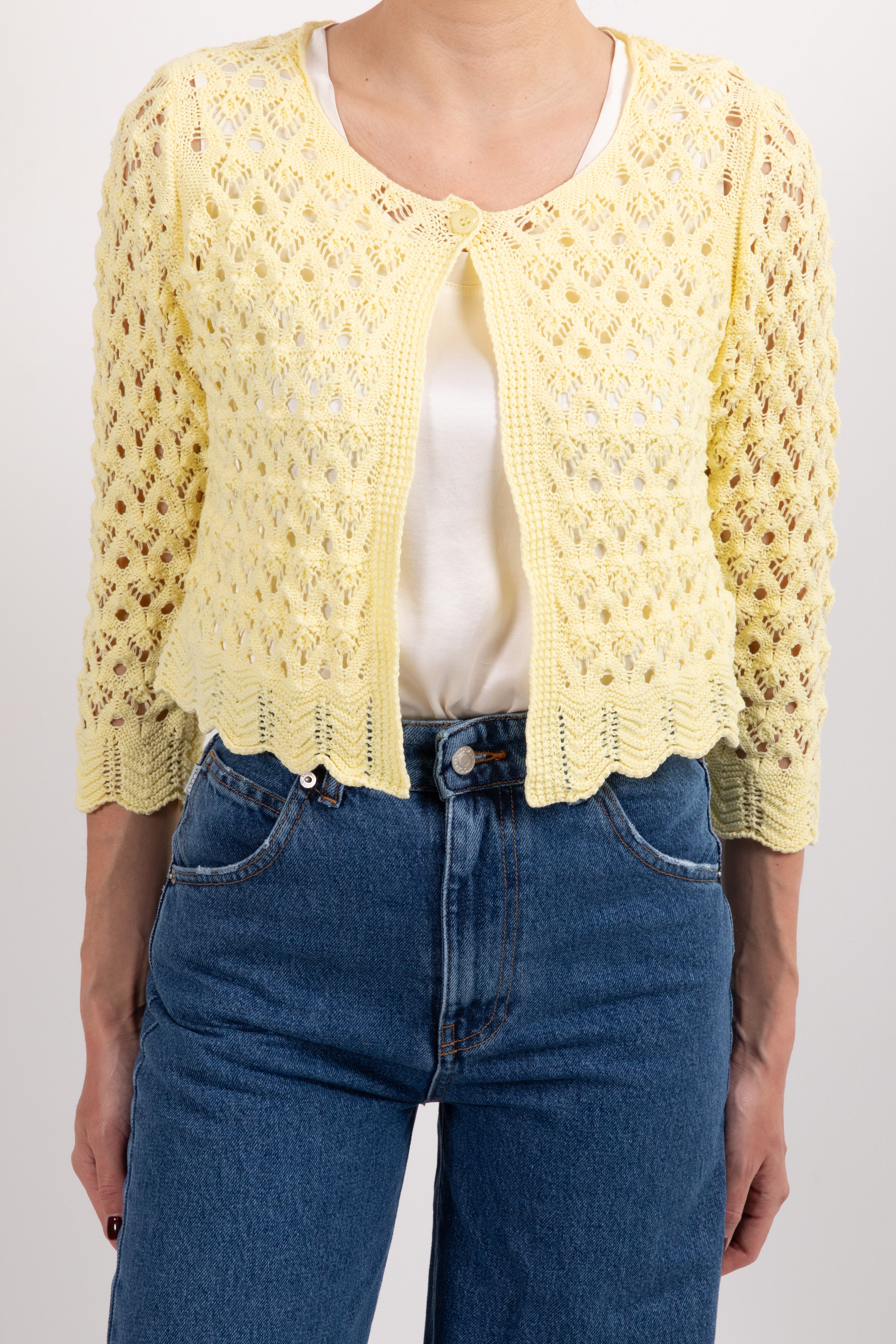 Giacchina crochet con manica 3/4 Susy Mix