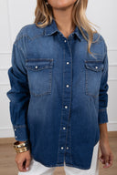 Camicia over-size in jeans ViCOLO