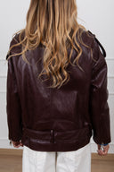 Chiodo in eco-pelle lucida Haveone