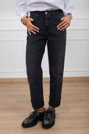 Jeans Maggie mom-fit lavaggio nero ViCOLO