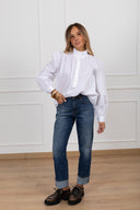 Jeans Maggie mom-fit lavaggio blu ViCOLO