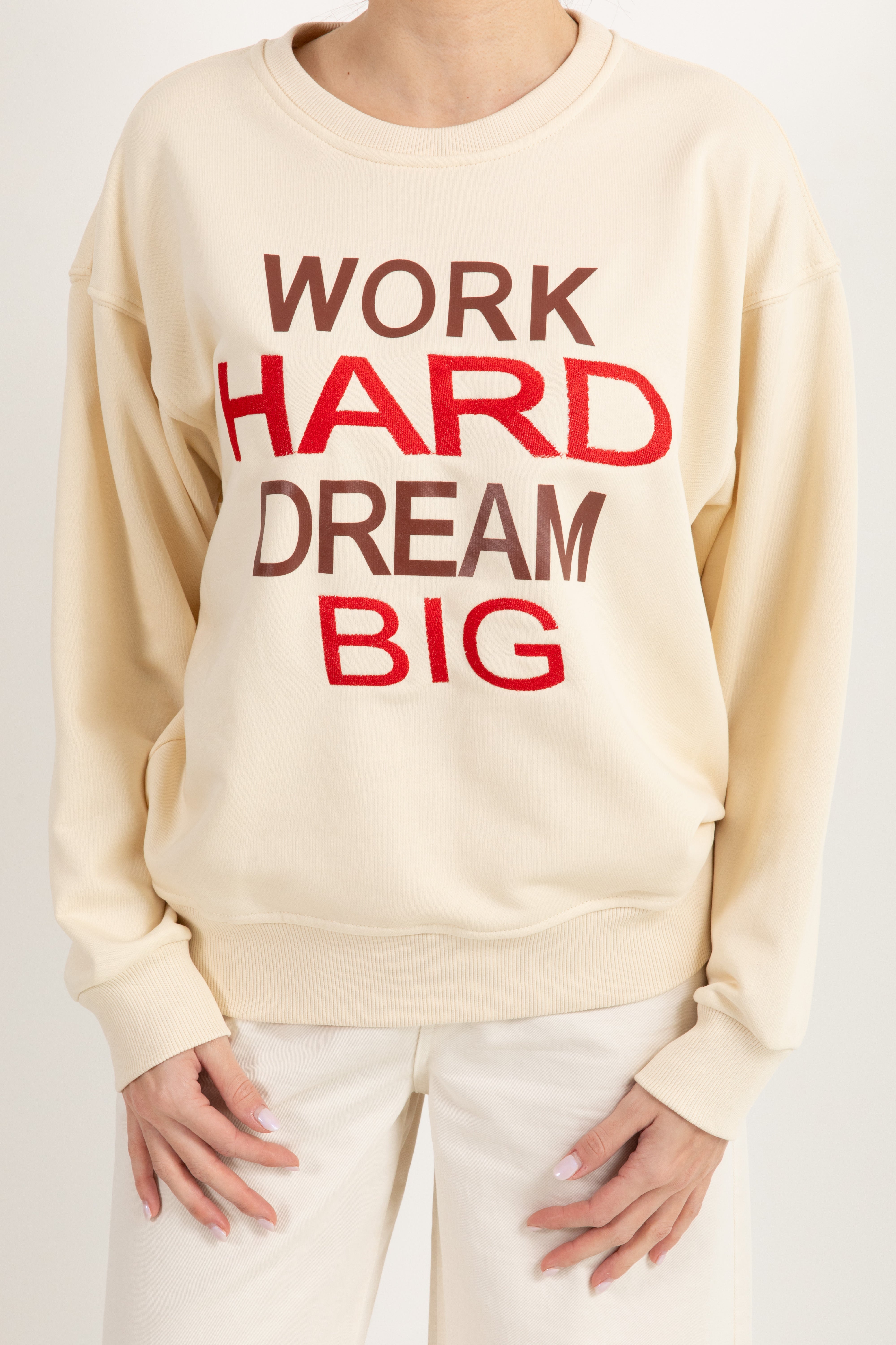 Felpa "Work hard, Dream big" Tensione IN