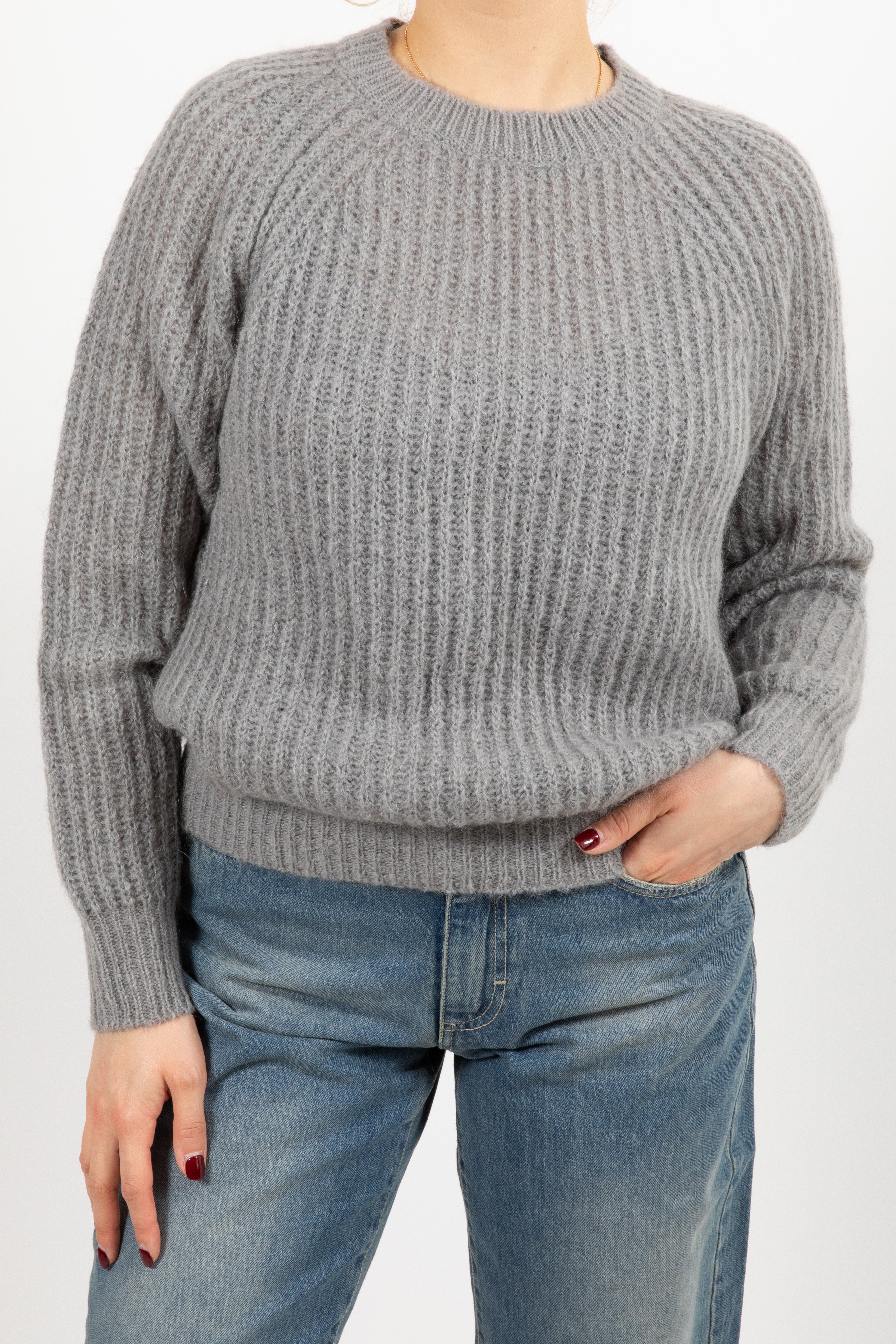 Pull girocollo in mohair ViCOLO