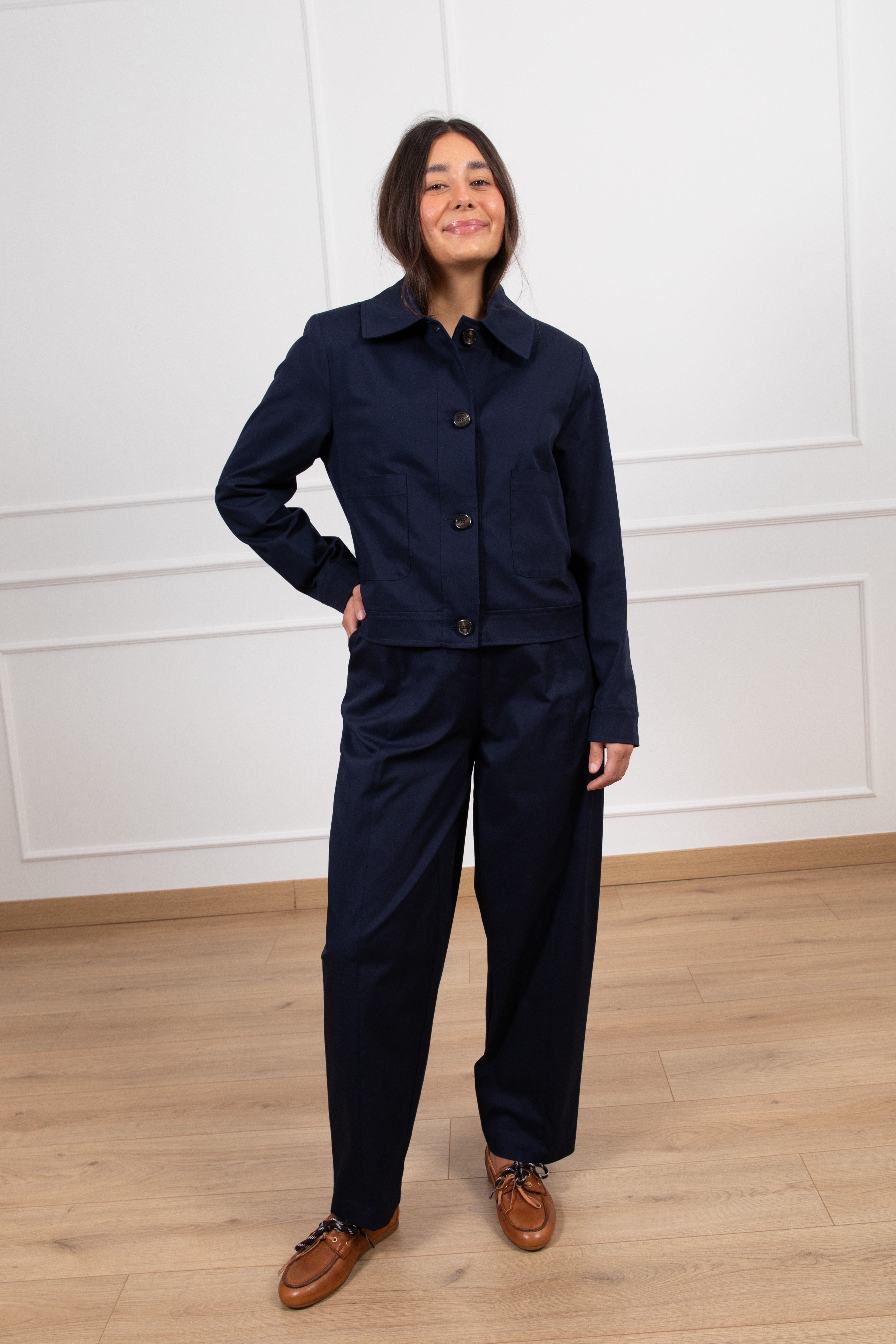 Pantalone carrot-fit in cotone Tensione IN