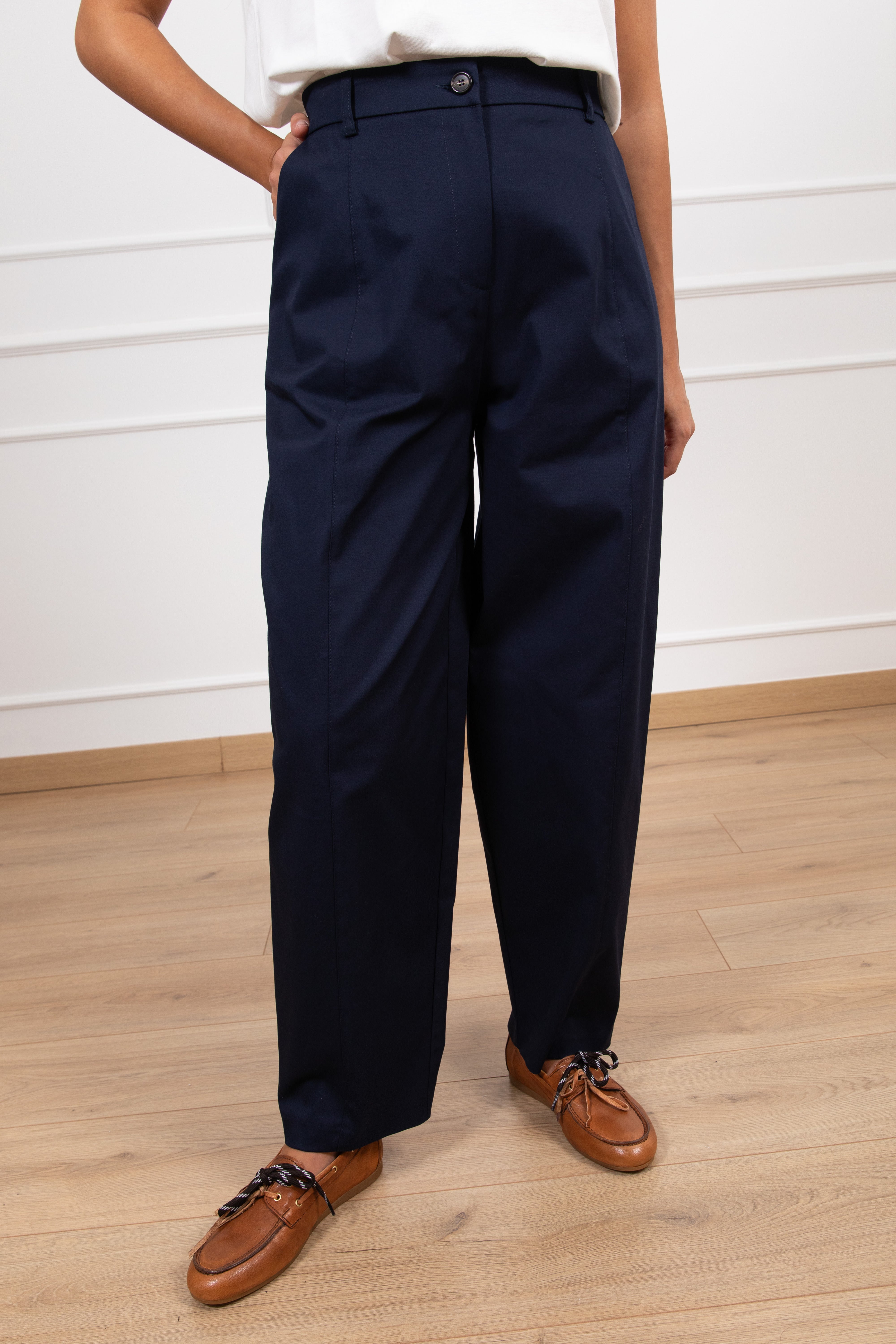 Pantalone carrot-fit in cotone Tensione IN