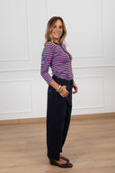 Jeans Laila color relaxed-fit variante blu ViCOLO