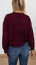 Maglia scatoletta a rombi variante vino Susy Mix