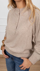 Maglia serafino variante beige ViCOLO