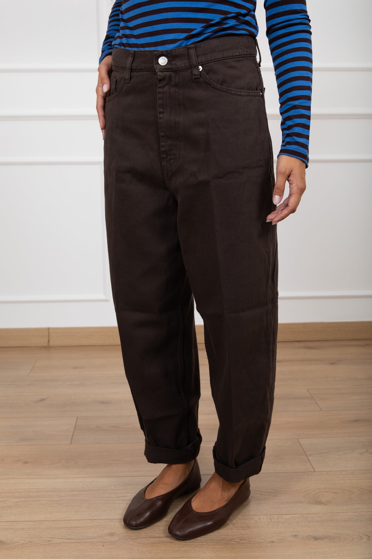 Jeans Laila color relaxed-fit variante moro ViCOLO