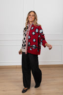 Cardigan fantasia bolle bi-color Tensione IN