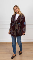 Maxi-cardigan fantasia ikat Susy Mix