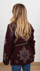 Maxi-cardigan fantasia ikat Susy Mix