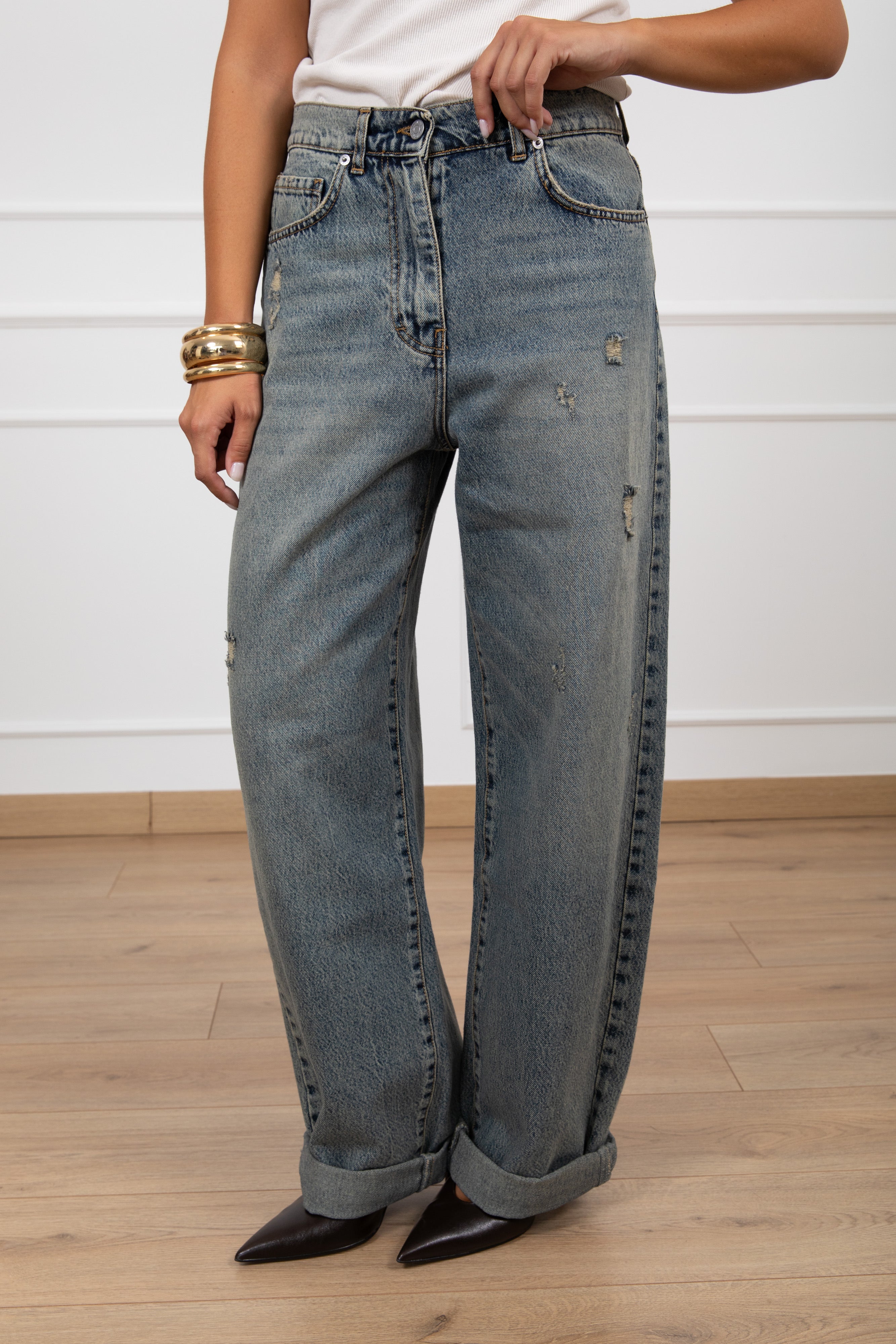Jeans Stella con rotture Haveone