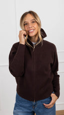 Giacca in maglia con zip variante moro Susy Mix