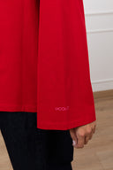 T-shirt manica svasata con logo variante rosso ViCOLO