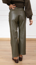 Pantalone Tom in eco-pelle variante militare Motel