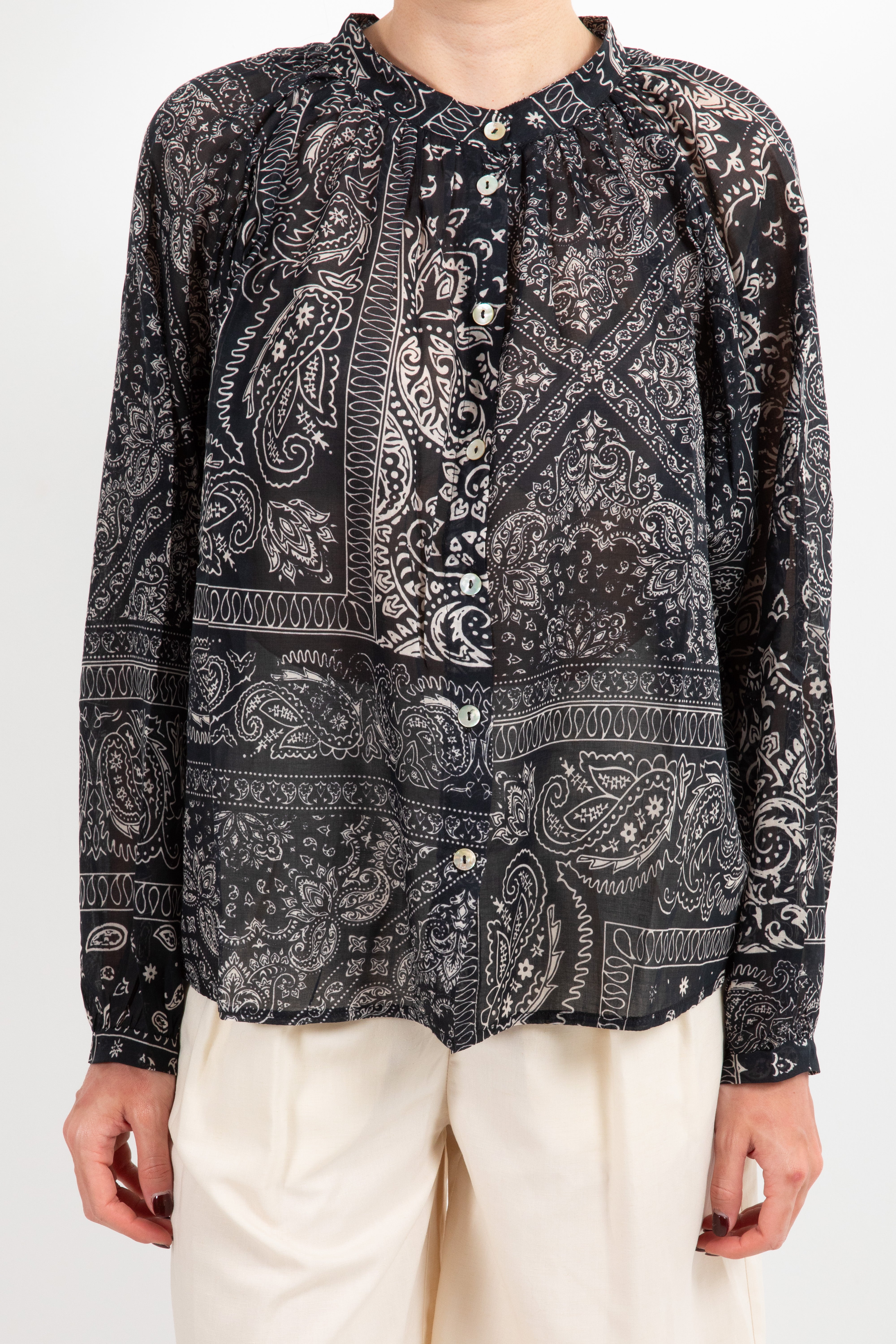Camicia in cotone fantasia bandana Susy Mix