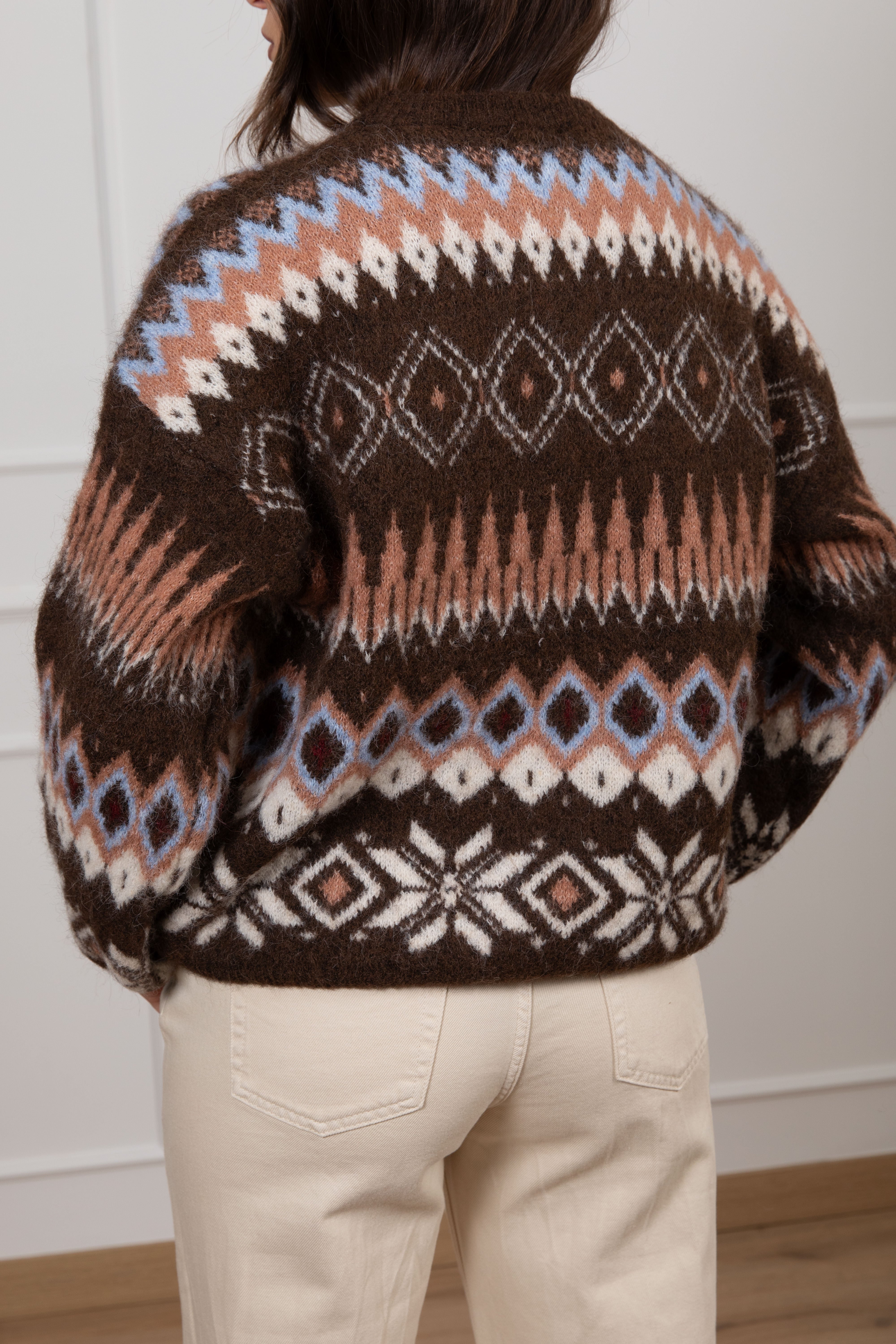 Pull con motivo jacquard Susy Mix