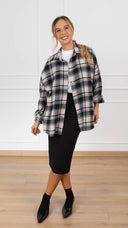 Camicia check burro/nero Susy Mix