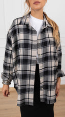 Camicia check burro/nero Susy Mix